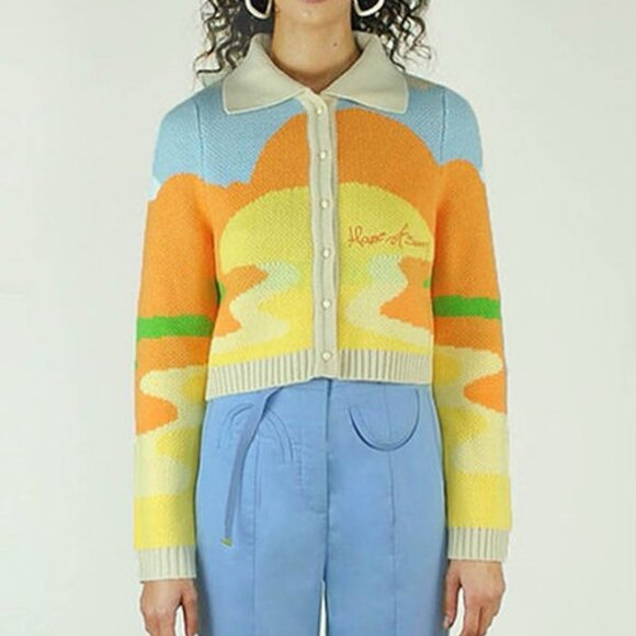 House Of Sunny Day Tripper Jacquard Cardigan - Picture 2 of 10